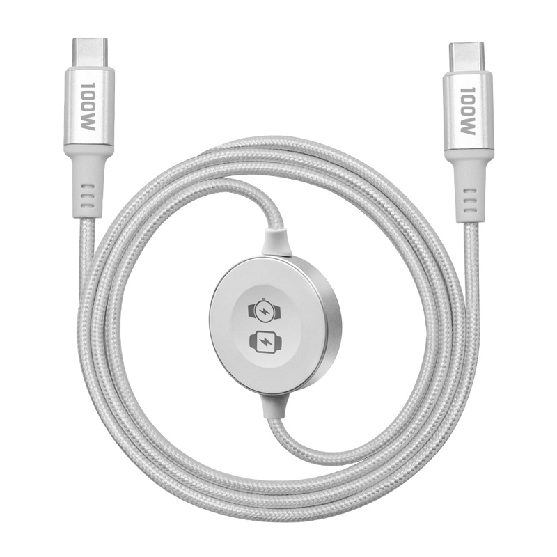 📱⌚ Schnellladekabel für mehrere Geräte – Aufsteckbares Ladegerät für die Watch & USB-C-Stromversorgung