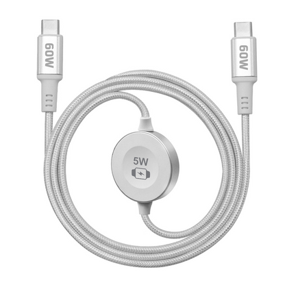 📱⌚ Schnellladekabel für mehrere Geräte – Aufsteckbares Ladegerät für die Watch & USB-C-Stromversorgung