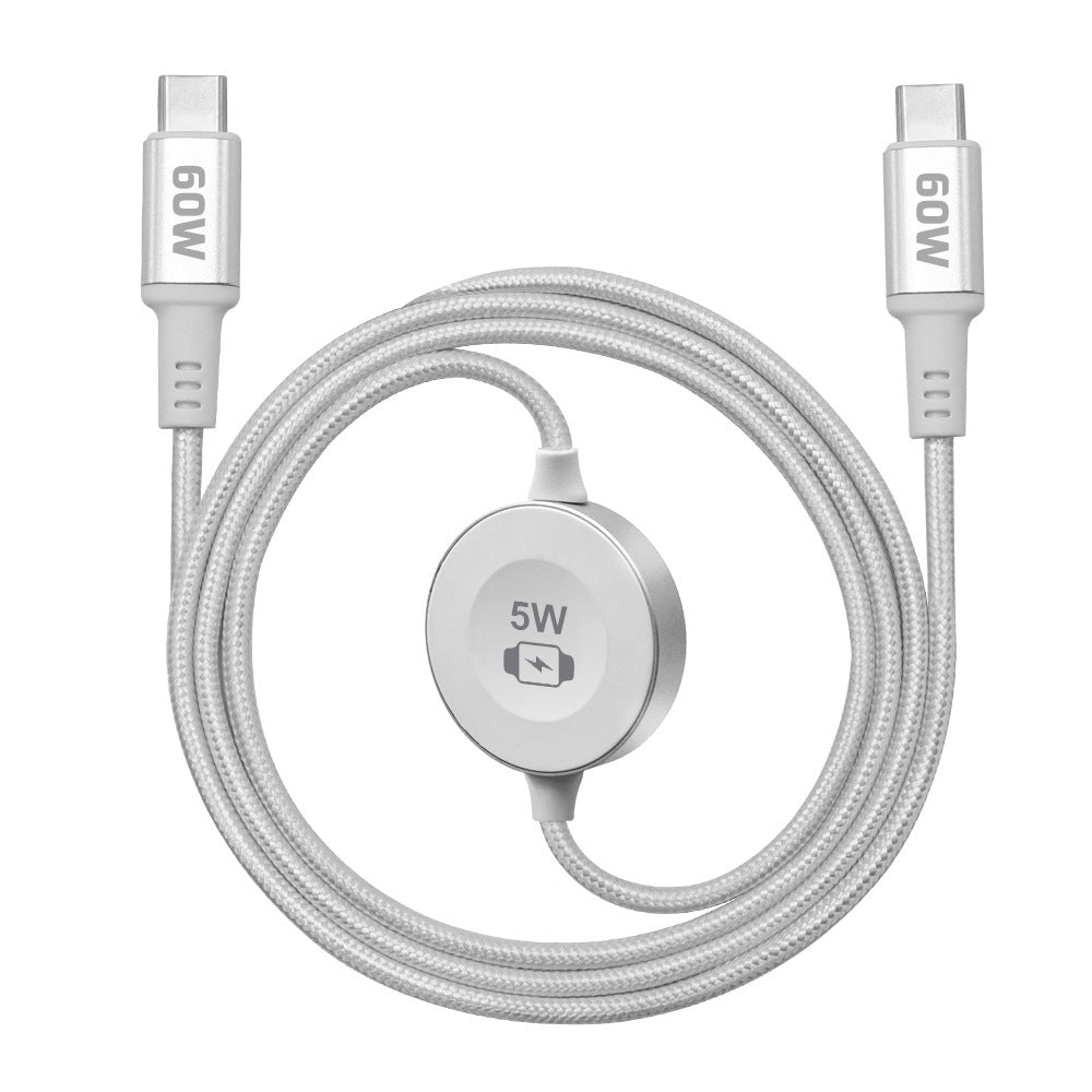 📱⌚ Schnellladekabel für mehrere Geräte – Aufsteckbares Ladegerät für die Watch & USB-C-Stromversorgung