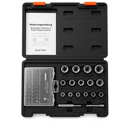 🔧14-teiliges Schraubenausdreher-Set für beschädigte Schrauben & Muttern – Industriequalität, hohes Drehmoment, Linksgewinde, für Auto-Reparatur