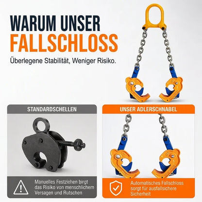 🛢️✨Stabile Hebezange für Ölfässer – Hebevorrichtung für Gabelstapler und Kräne zum Heben von Stahl- und Metallfässern, robustes und sicheres Heben💥