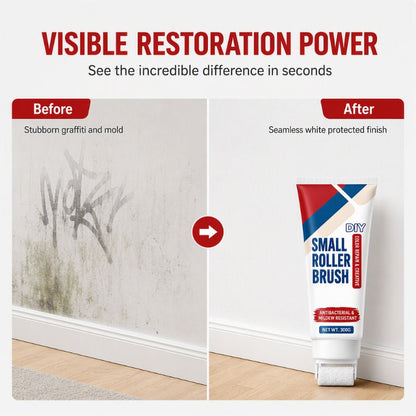 🧱🖌️✨Wasserfeste Reparaturpaste für Wände mit integrierter kleiner Rollbürste