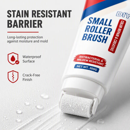 🧱🖌️✨Wasserfeste Reparaturpaste für Wände mit integrierter kleiner Rollbürste