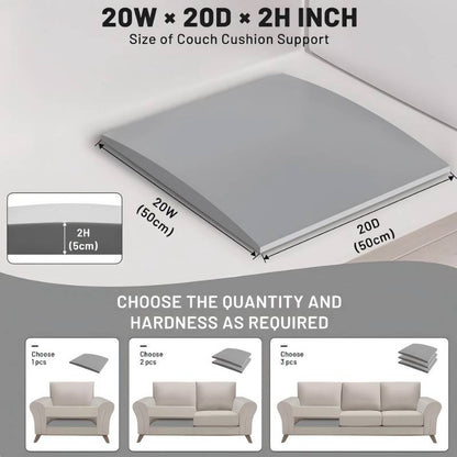 🛋️🔥Polsterstütze für durchgesessene Sitze – Fester Schaumstoffeinsatz hebt eingesunkene Kissen an, stellt Komfort und Form wieder her, rutschfeste Unterseite, atmungsaktiv, einfache Montage, verlängert die Lebensdauer Ihres Sofas ✨