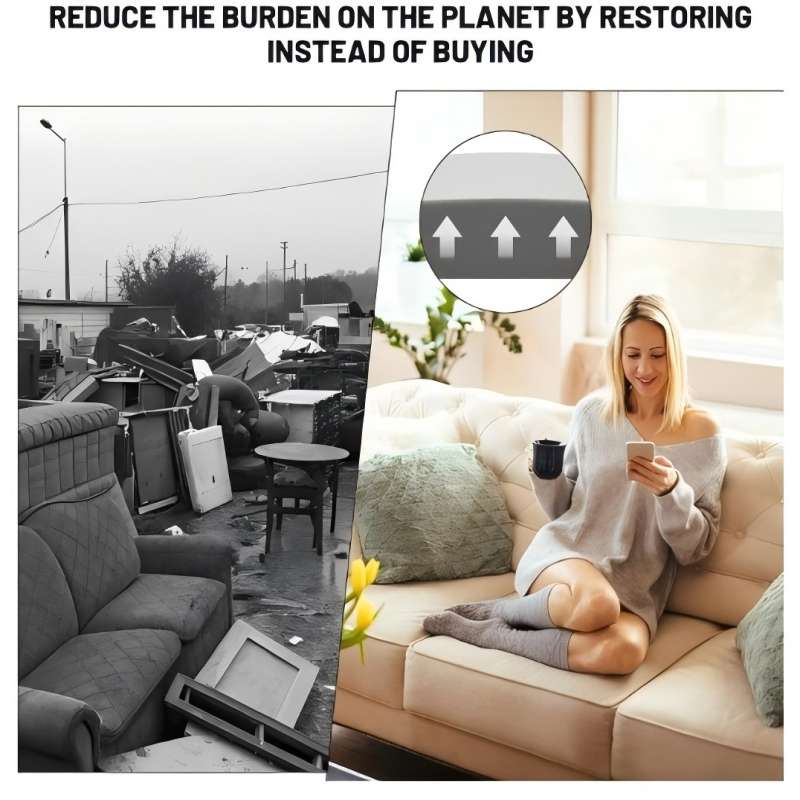 🛋️🔥Polsterstütze für durchgesessene Sitze – Fester Schaumstoffeinsatz hebt eingesunkene Kissen an, stellt Komfort und Form wieder her, rutschfeste Unterseite, atmungsaktiv, einfache Montage, verlängert die Lebensdauer Ihres Sofas ✨