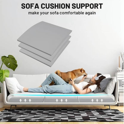 🛋️🔥Polsterstütze für durchgesessene Sitze – Fester Schaumstoffeinsatz hebt eingesunkene Kissen an, stellt Komfort und Form wieder her, rutschfeste Unterseite, atmungsaktiv, einfache Montage, verlängert die Lebensdauer Ihres Sofas ✨