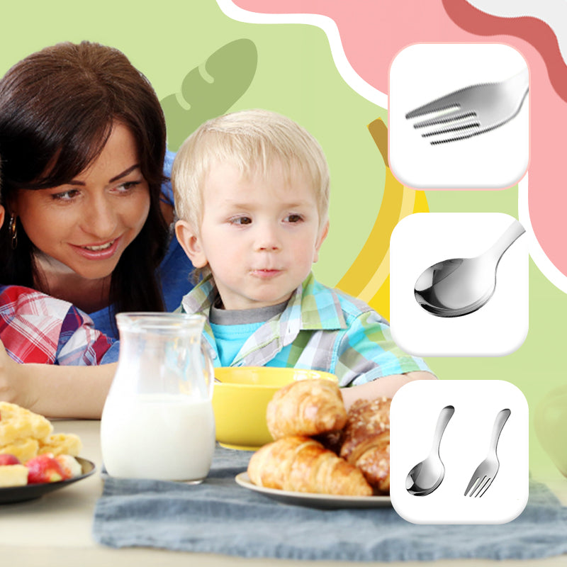 🍱 Kompaktes Besteckset für die Lunchbox – Löffel und Gabel aus 304-Edelstahl 🥄