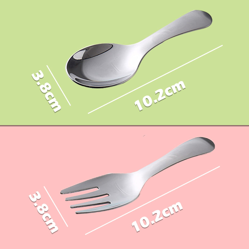 🍱 Kompaktes Besteckset für die Lunchbox – Löffel und Gabel aus 304-Edelstahl 🥄
