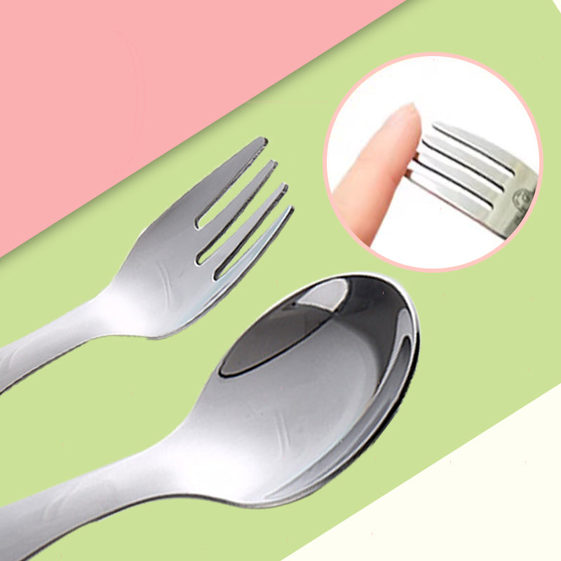 🍱 Kompaktes Besteckset für die Lunchbox – Löffel und Gabel aus 304-Edelstahl 🥄