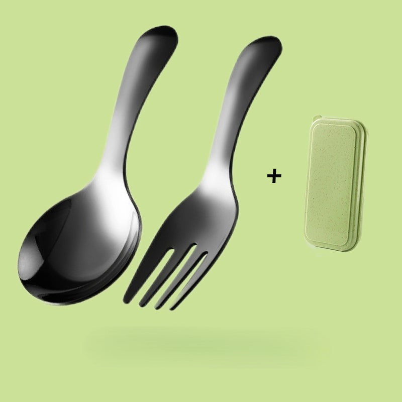 🍱 Kompaktes Besteckset für die Lunchbox – Löffel und Gabel aus 304-Edelstahl 🥄