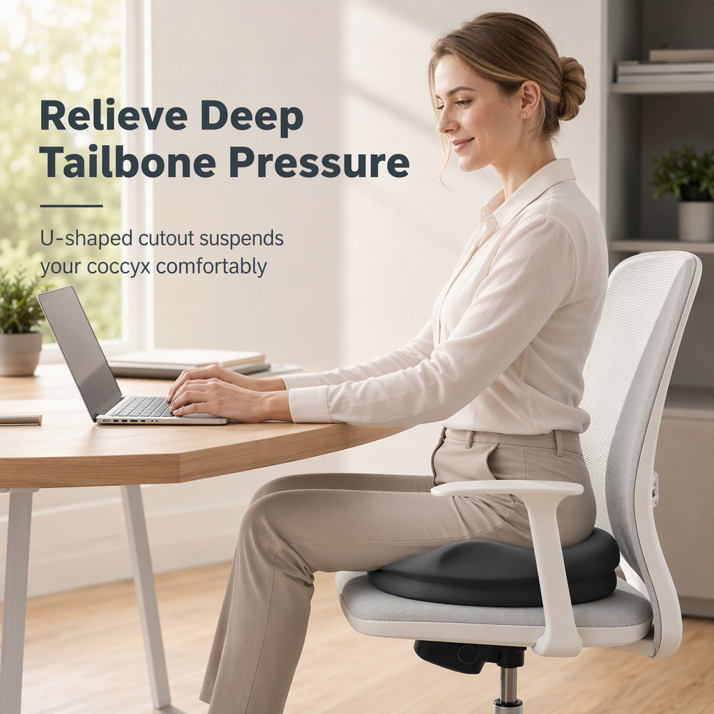 Ergonomisches Bürostuhlkissen zur Druckentlastung