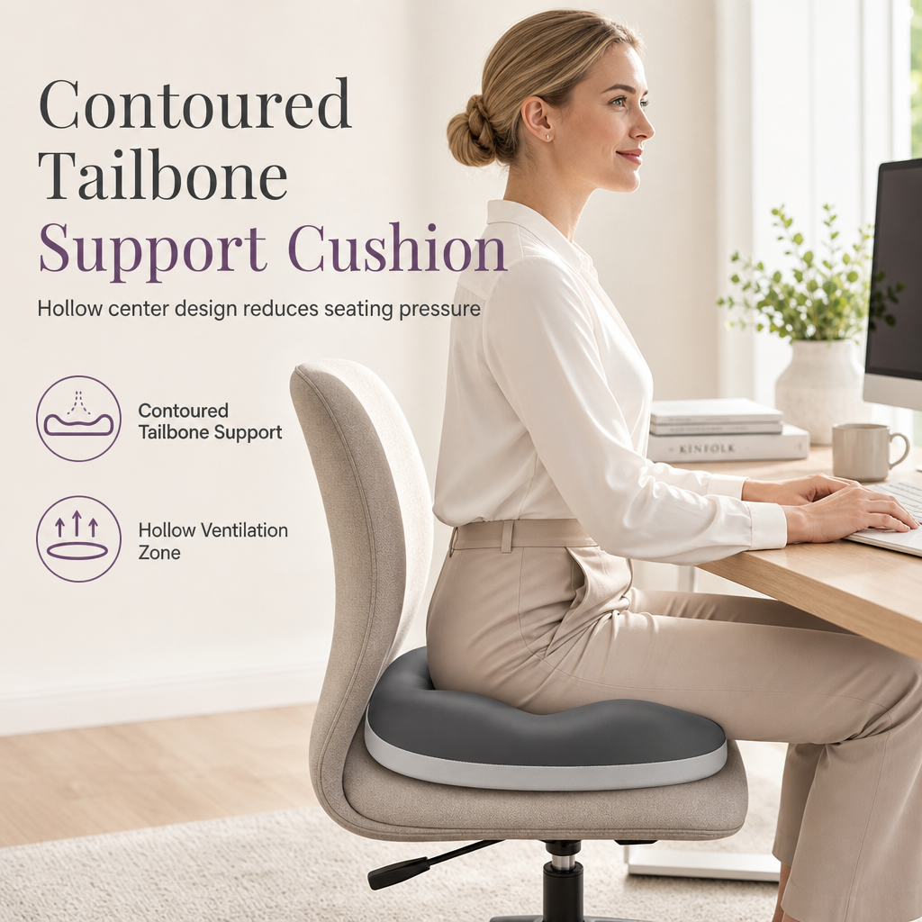 Ergonomisches Bürostuhlkissen zur Druckentlastung