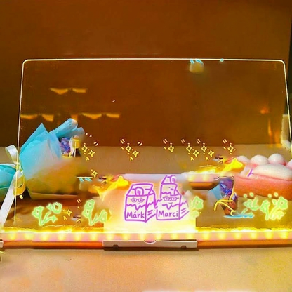🖍️ ✨ Leuchtende Kinder-Maltafel – sanfte LED, wiederverwendbar, auch als Nachtlicht 💡