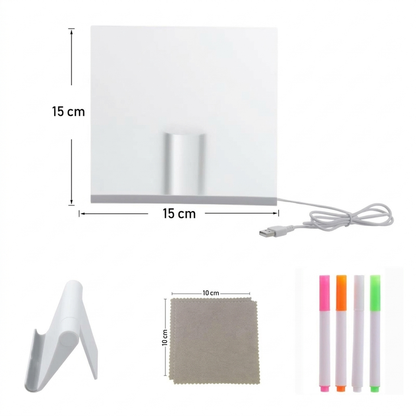 🖍️ ✨ Leuchtende Kinder-Maltafel – sanfte LED, wiederverwendbar, auch als Nachtlicht 💡