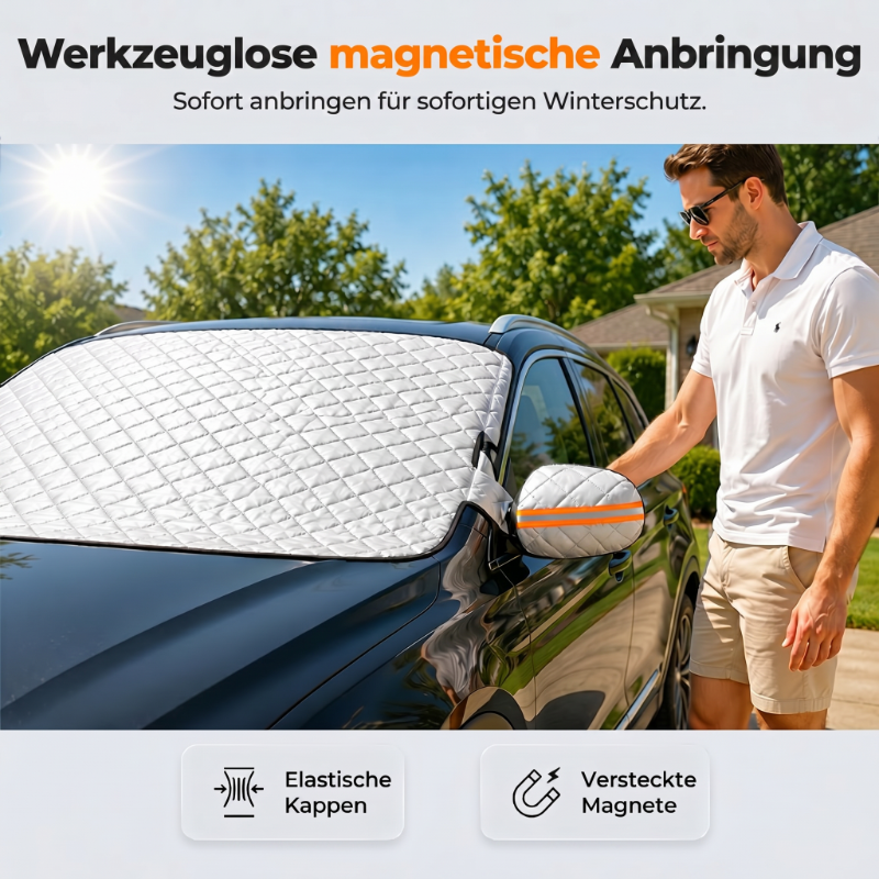 Magnetischer Sonnenschutz für die Auto-Frontscheibe