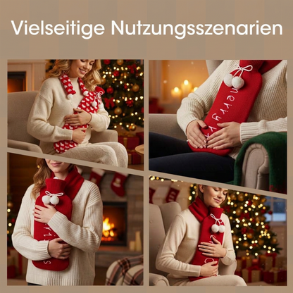 ⏳Begrenzte Zeit 50% Rabatt💥2L extra lange Wärmflasche mit Bezug