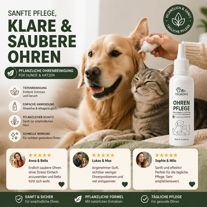 🎁 1 Kaufen = 1 Gratis 🐶🐱 Ohrenpflege-Tropfen für Hunde & Katzen