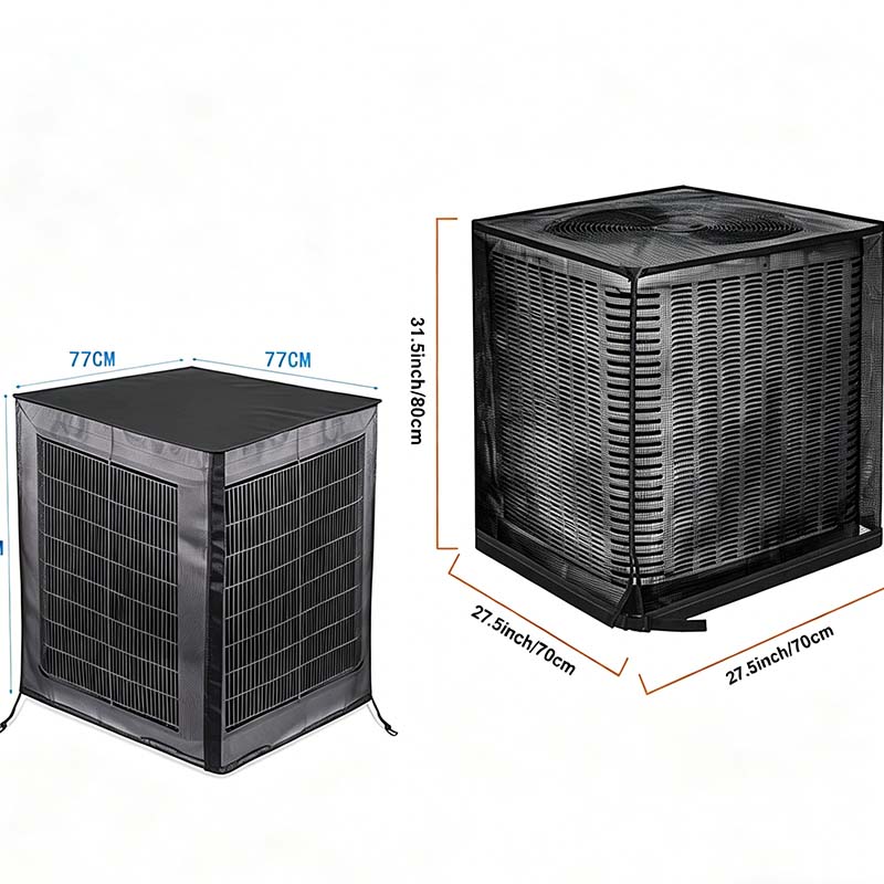 Outdoor Air Conditioner Cover with Mesh Sides