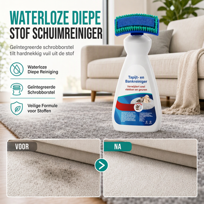 🔥AKTION: MEHR ALS 50.000 VERKAUFTE EXEMPLARE✨Wasserfreier Reiniger mit Bürstenschaum, entfernt Flecken sofort💰✅