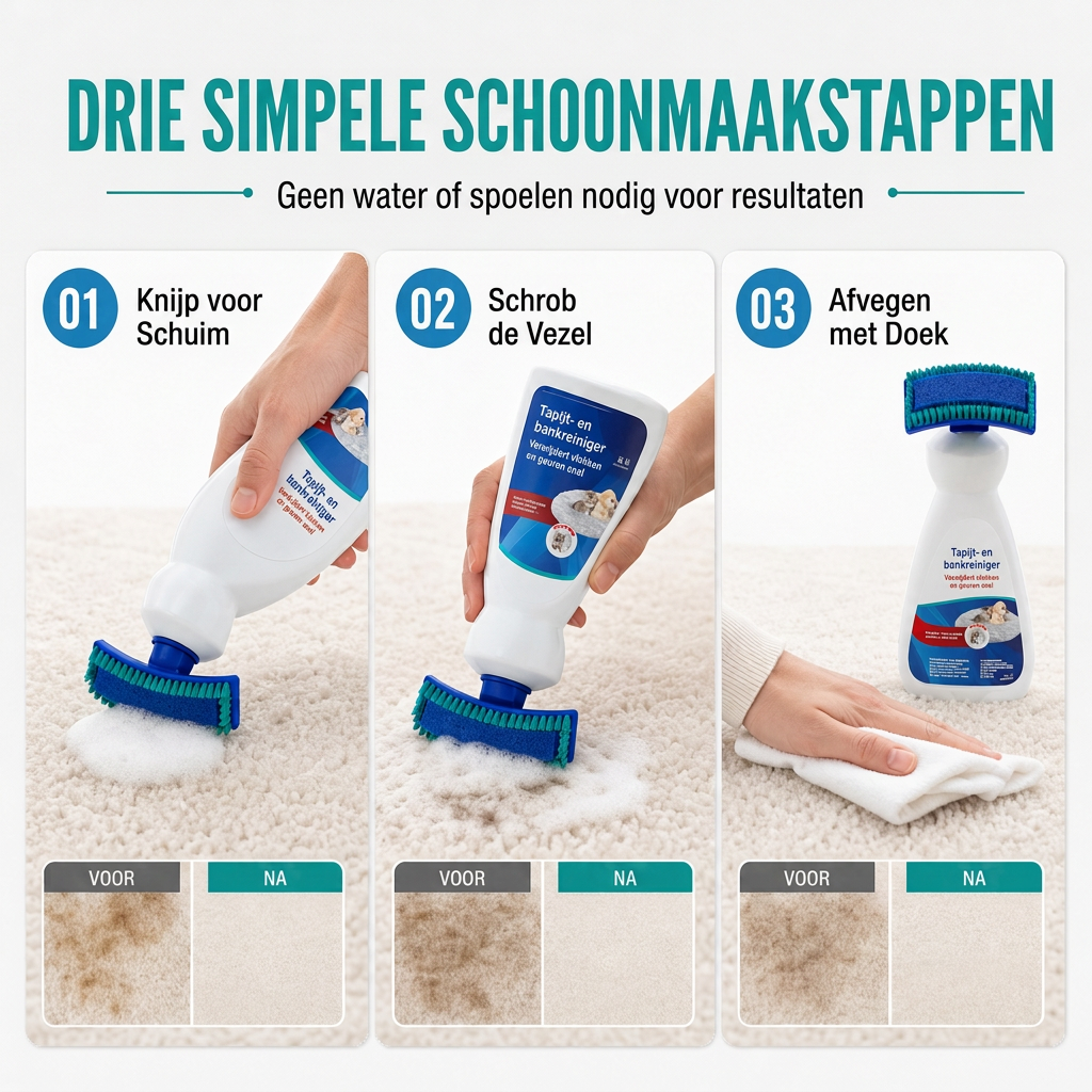 🔥AKTION: MEHR ALS 50.000 VERKAUFTE EXEMPLARE✨Wasserfreier Reiniger mit Bürstenschaum, entfernt Flecken sofort💰✅