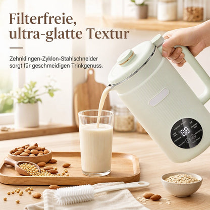 🥛 JETZT 50% RABATT! 🌿 Automatischer Sojamilchbereiter & Mixer – 1500 ml, Filterfrei, 10 Klingen & 304 Edelstahl – Multifunktional für 4-5 Personen ⚡