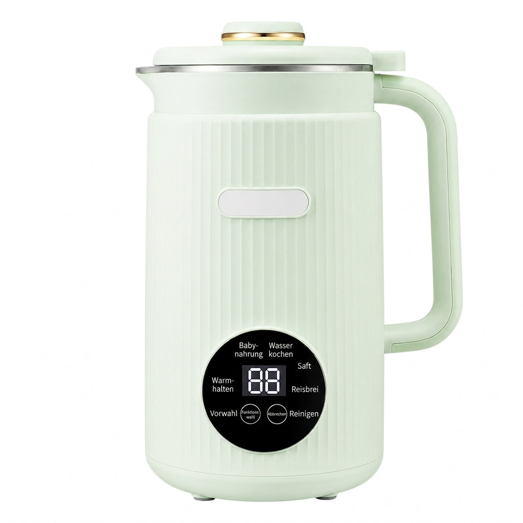 🥛 JETZT 50% RABATT! 🌿 Automatischer Sojamilchbereiter & Mixer – 1500 ml, Filterfrei, 10 Klingen & 304 Edelstahl – Multifunktional für 4-5 Personen ⚡