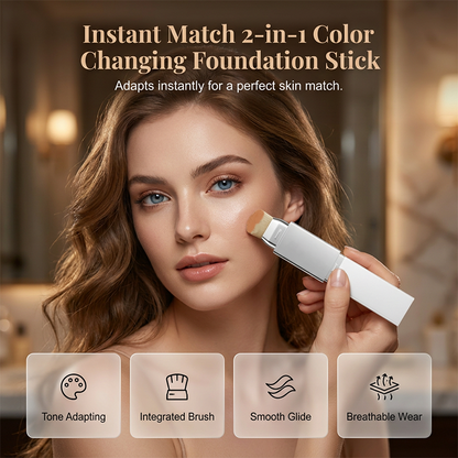 2-in-1-Foundation-Stick mit Farbwechsel-Effekt