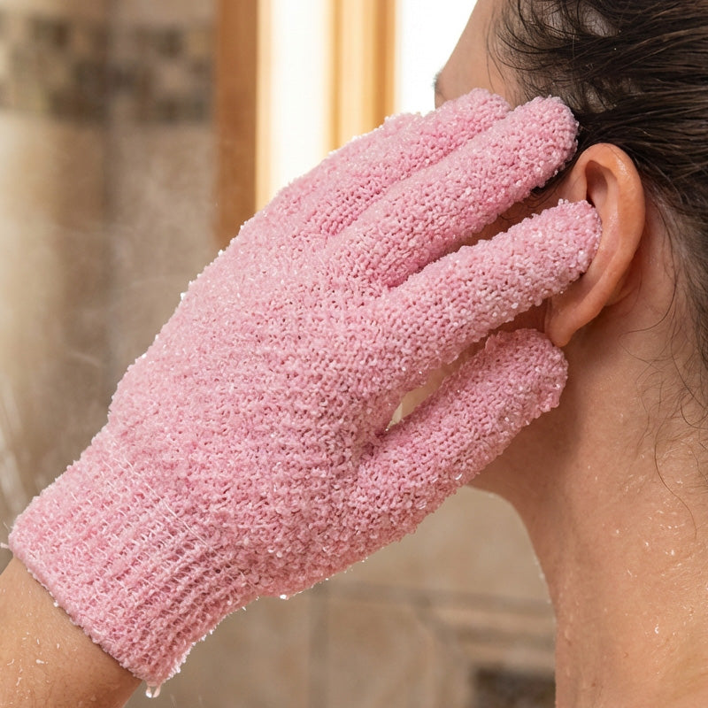 Peeling-Badhandschuhe mit fünf Fingern