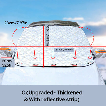 🚗✨ Frontscheiben-Abdeckung – Schutz bei allen vier Jahreszeiten, Frostschutz & hohe Qualität – perfekt für Autos, Vans und SUVs ❄️☀️