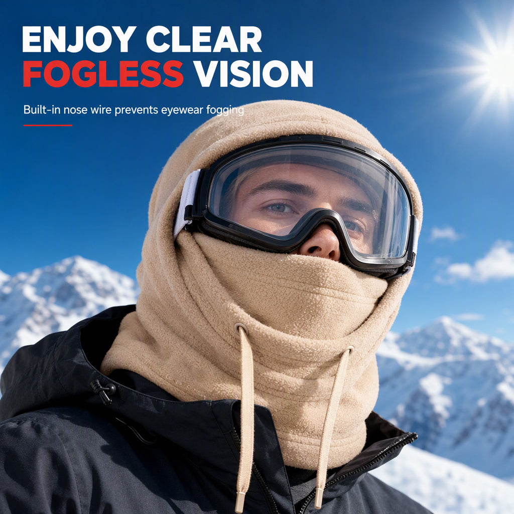❄️ Winter-Gesichtsmaske aus Polarfleece – Winddicht & wärmend für eisige Tage