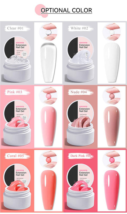 💅Festes Aufbaugel für Nagelverlängerungen ✨Einfache Nagelverlängerung & Modellage in Eigenregie