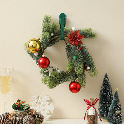 ⏰ Silikon-Weihnachtskranzbänder und -Haken (5 Stück) – Befestigen Sie Ihre Kränze und Girlanden ganz einfach🎅
