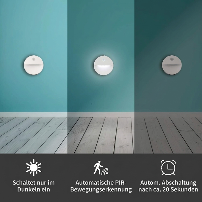 🎉🔥Über 50.000 verkauft! Kaufen 1, 1 Gratis!🎁💡LED-Bewegungsmelder für Flur & Schrank – Ohne Bohren, USB-Akku
