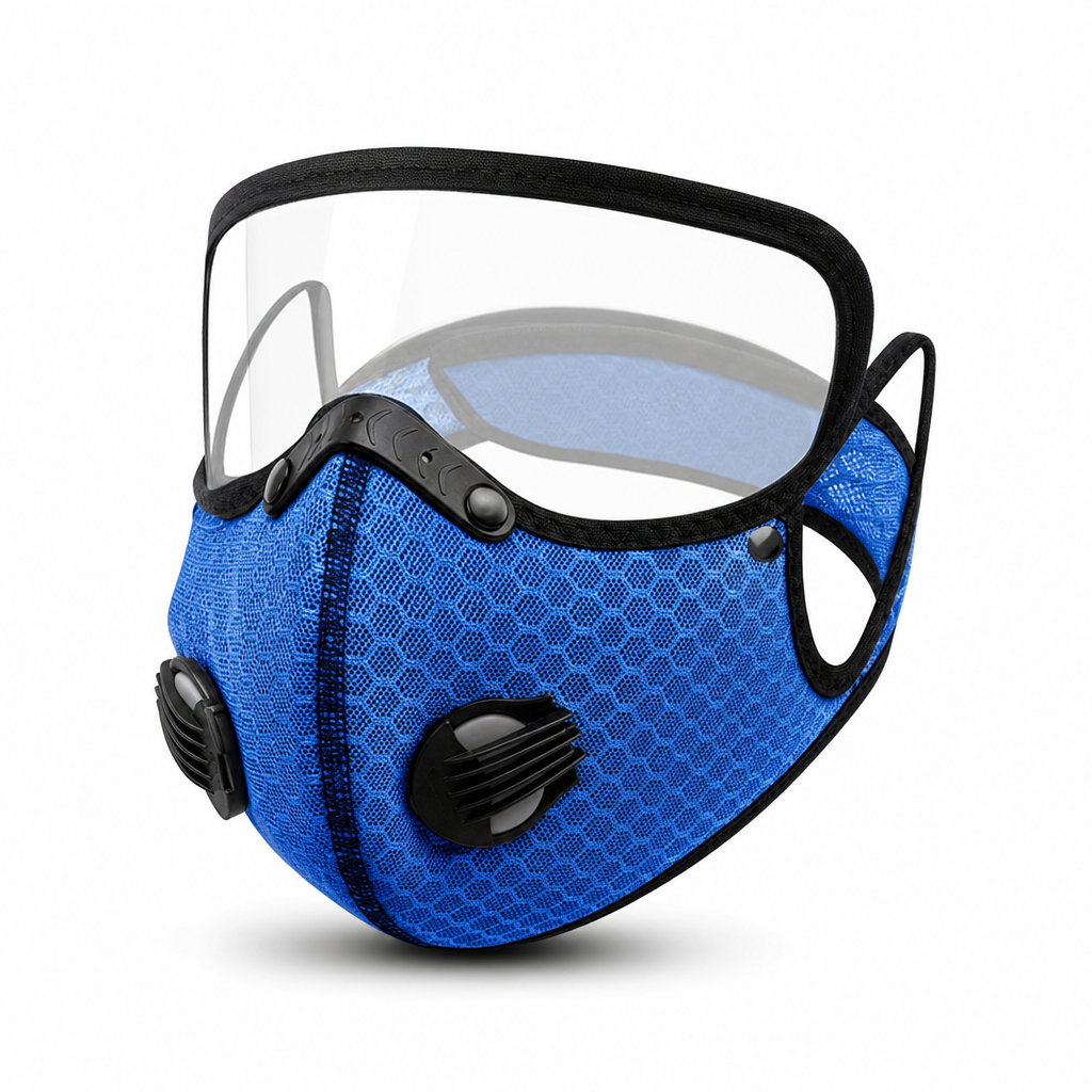 ⏰Staubdichte und winddichte Outdoor-Sport-Gesichtsmaske mit schützendem Sichtschutz und Atemfunktion für Laufen und Radfahren