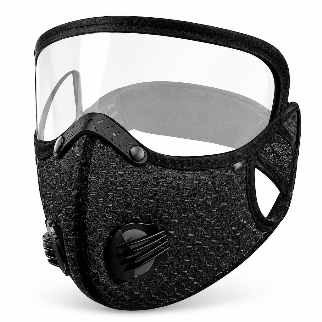 ⏰Staubdichte und winddichte Outdoor-Sport-Gesichtsmaske mit schützendem Sichtschutz und Atemfunktion für Laufen und Radfahren