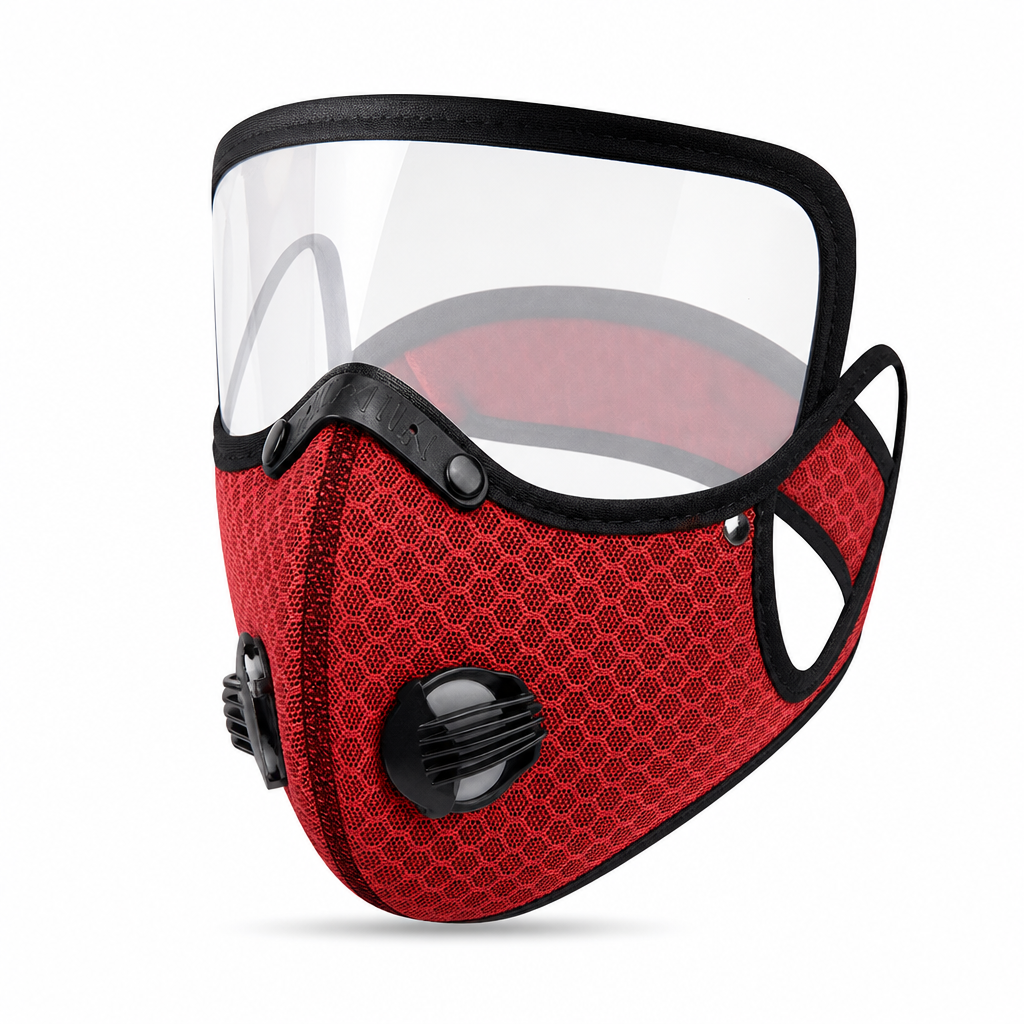 ⏰Staubdichte und winddichte Outdoor-Sport-Gesichtsmaske mit schützendem Sichtschutz und Atemfunktion für Laufen und Radfahren