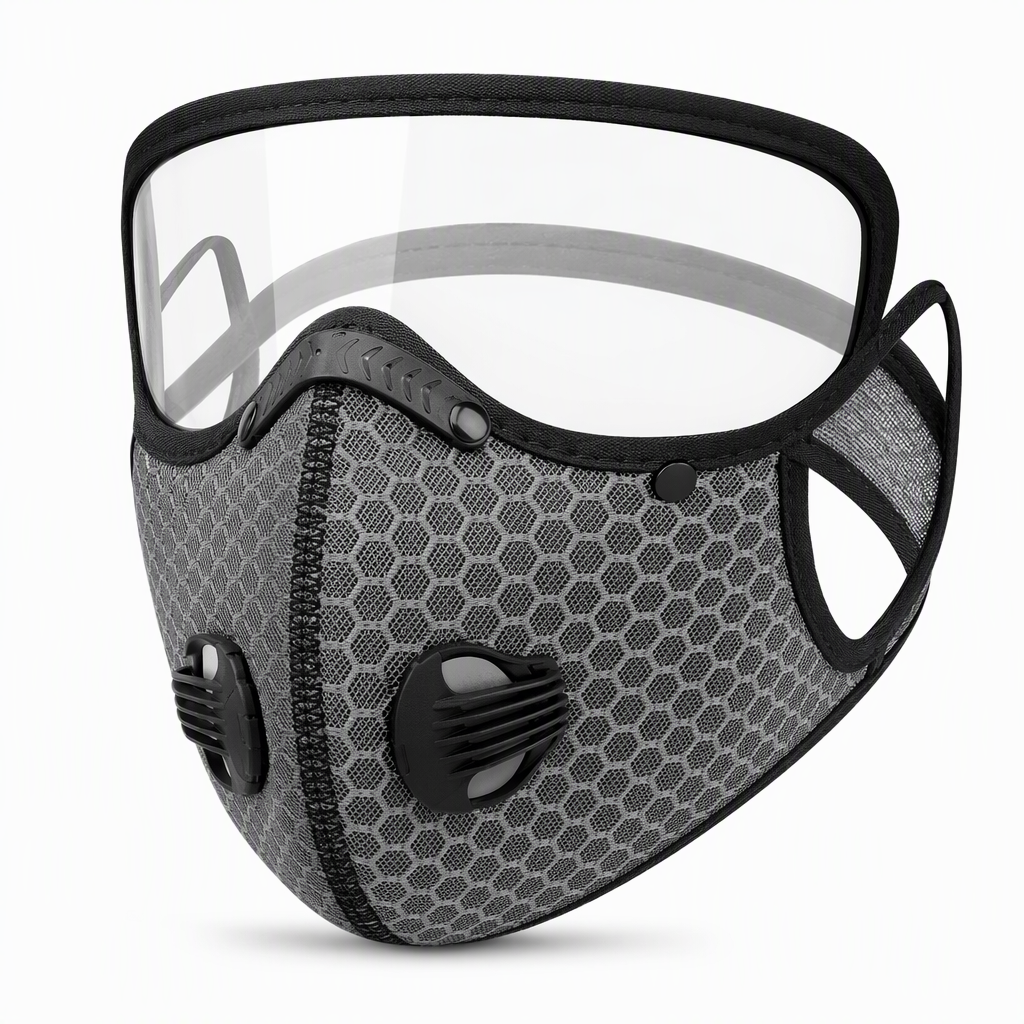 ⏰Staubdichte und winddichte Outdoor-Sport-Gesichtsmaske mit schützendem Sichtschutz und Atemfunktion für Laufen und Radfahren