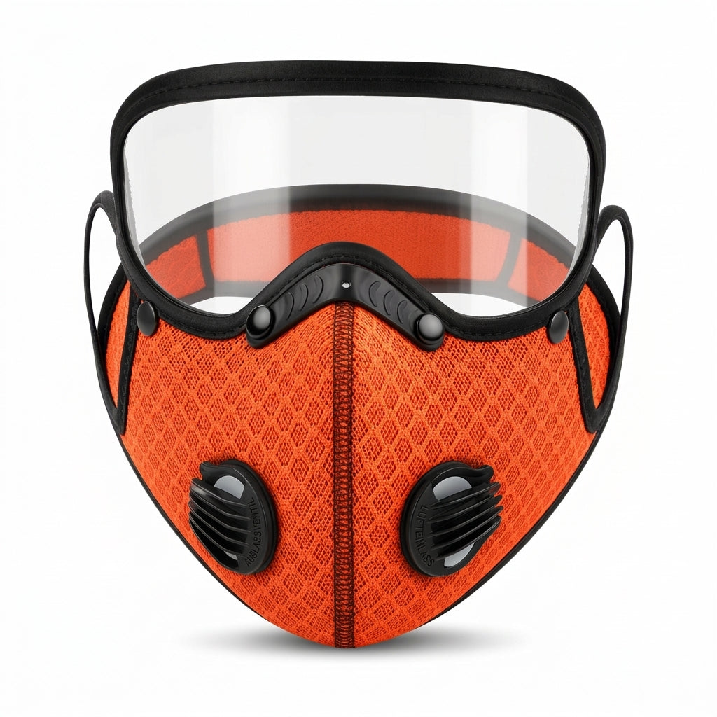 ⏰Staubdichte und winddichte Outdoor-Sport-Gesichtsmaske mit schützendem Sichtschutz und Atemfunktion für Laufen und Radfahren