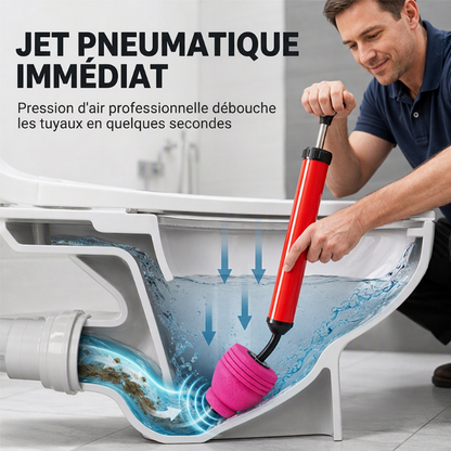 ✨Hochdruck-Abflussreiniger 🚰 Verstopfungen in 1 Sekunde lösen, 180°-Düse, ohne Chemikalien