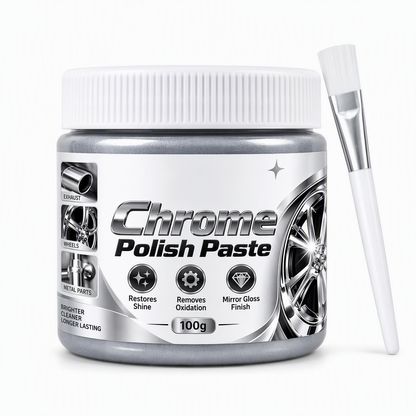 ⚡ Metall- & Chrom-Politurpaste – Auffrischung inkl. Pinsel – für neuen Glanz ✨🔧