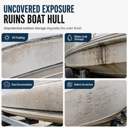 Wasserdichte Outdoor-Bootsabdeckung für V-Rumpf-Boote