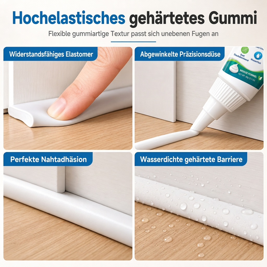 🚪 JETZT 50% RABATT! Ablösbares Dichtgel für Türfugen – Entfernbarer winddichter Zugluftstopper, wasserdichter und staubdichter Dichtstoff für Heimfugenisolierung