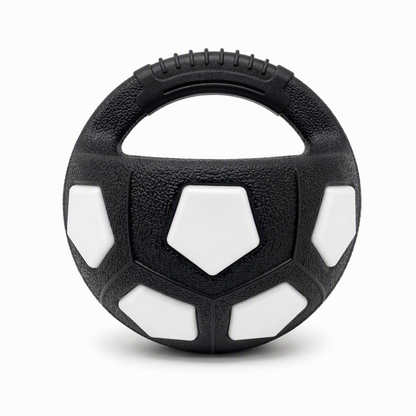 ⚽ 50 % RABATT! 🐶 Interaktiver Fußball-Hundespielball mit Grifflaschen, ideal für gemeinsames Spielen im Freien ✨