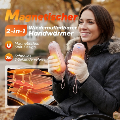 ✨ 50% RABATT! 🔥Magnetischer 2-in-1 wiederaufladbarer Handwärmer