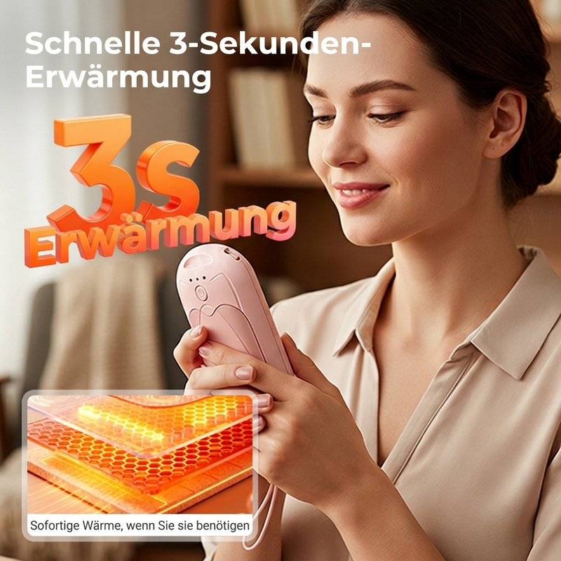 ✨ 50% RABATT! 🔥Magnetischer 2-in-1 wiederaufladbarer Handwärmer
