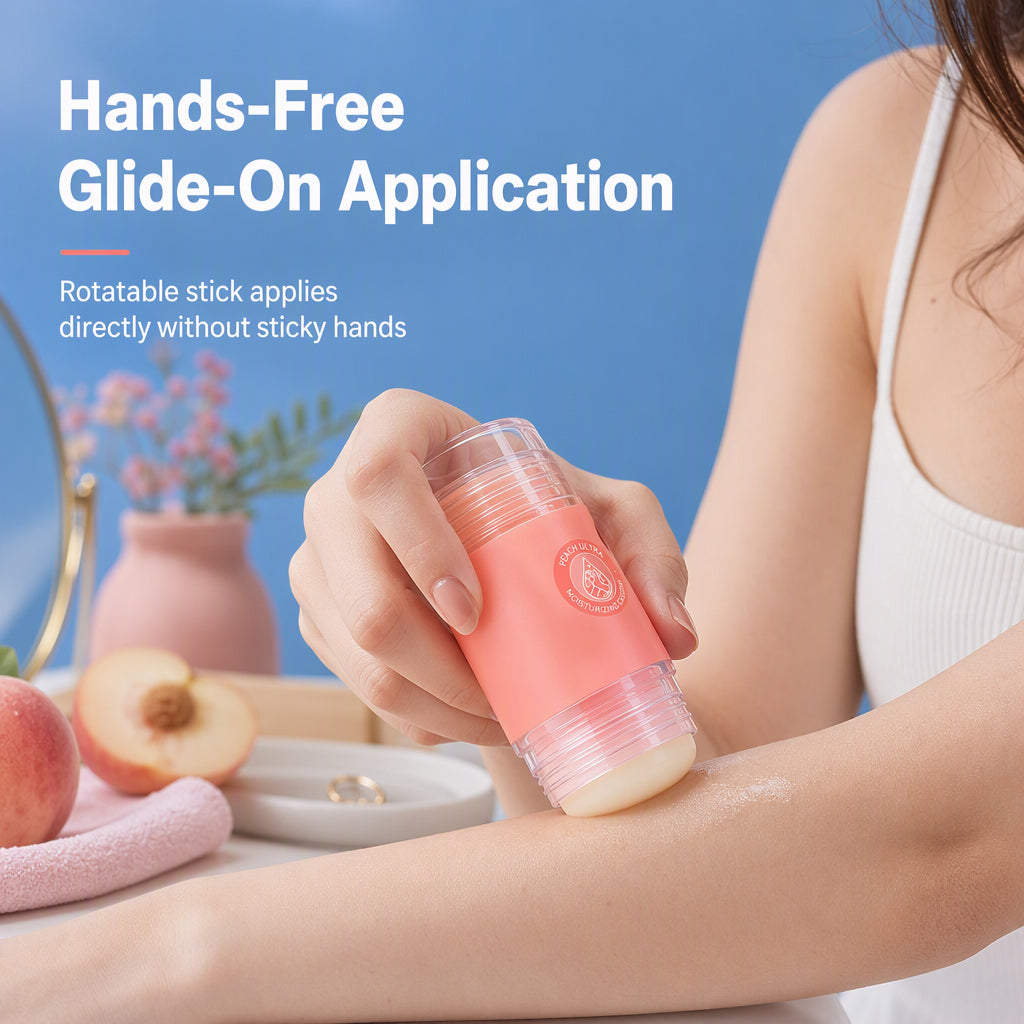 🔥FLASH SALE🔥 Feuchtigkeitsspendender Vaseline-Gel-Stick – Squalan & Hyaluronsäure, Anwendung ohne Hände – Für trockene Hände, Füße & Fersen – Pfirsich oder Orange  🧴✨