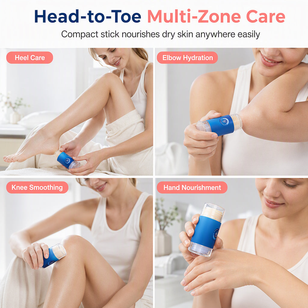 🔥FLASH SALE🔥 Feuchtigkeitsspendender Vaseline-Gel-Stick – Squalan & Hyaluronsäure, Anwendung ohne Hände – Für trockene Hände, Füße & Fersen – Pfirsich oder Orange  🧴✨