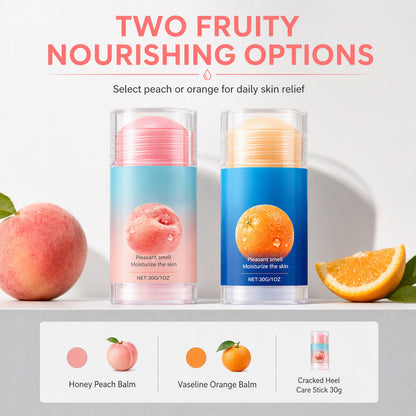 🔥FLASH SALE🔥 Feuchtigkeitsspendender Vaseline-Gel-Stick – Squalan & Hyaluronsäure, Anwendung ohne Hände – Für trockene Hände, Füße & Fersen – Pfirsich oder Orange  🧴✨