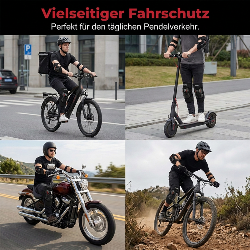 🔥Schutzknie- und Ellbogenschützer Set für Motorsport
