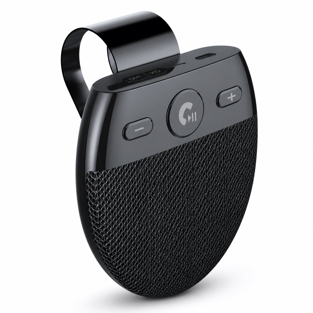 📢📢50% RABATT !!⏰SP11 Auto-Sonnenblende Bluetooth Freisprecheinrichtung mit vibrationsaktiviertem automatischem Einschalten, A2DP-Unterstützung und Sprachansage der Anrufer-ID